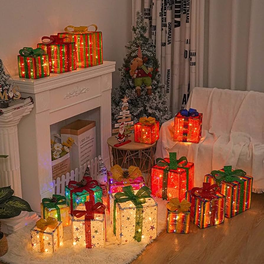 Amazon.co.jp: 3パック クリスマス用ライト 50個のLEDライト付き