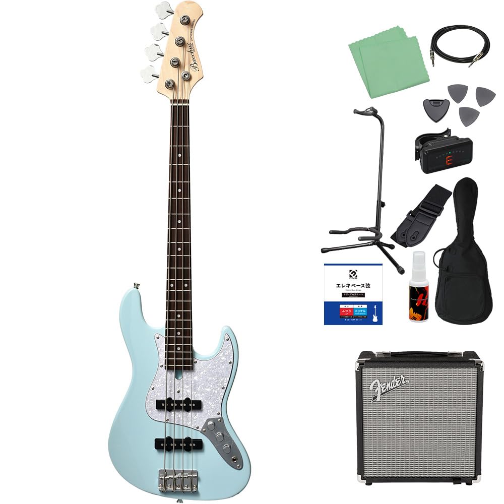 Amazon | Bacchus WJB-Mini PTL-SOB ベース 初心者12点セット 【Fender