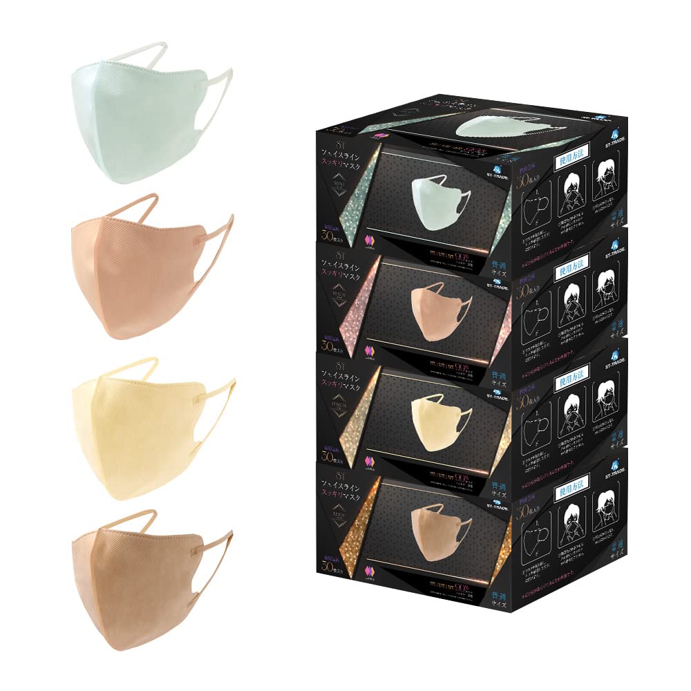 Amazon.co.jp: STフェイスラインスッキリマスク 120枚入り MRIでも