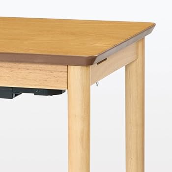 Amazon | 無印良品 デスクこたつ ナチュラル 幅90×奥行55×高さ72cm MJ
