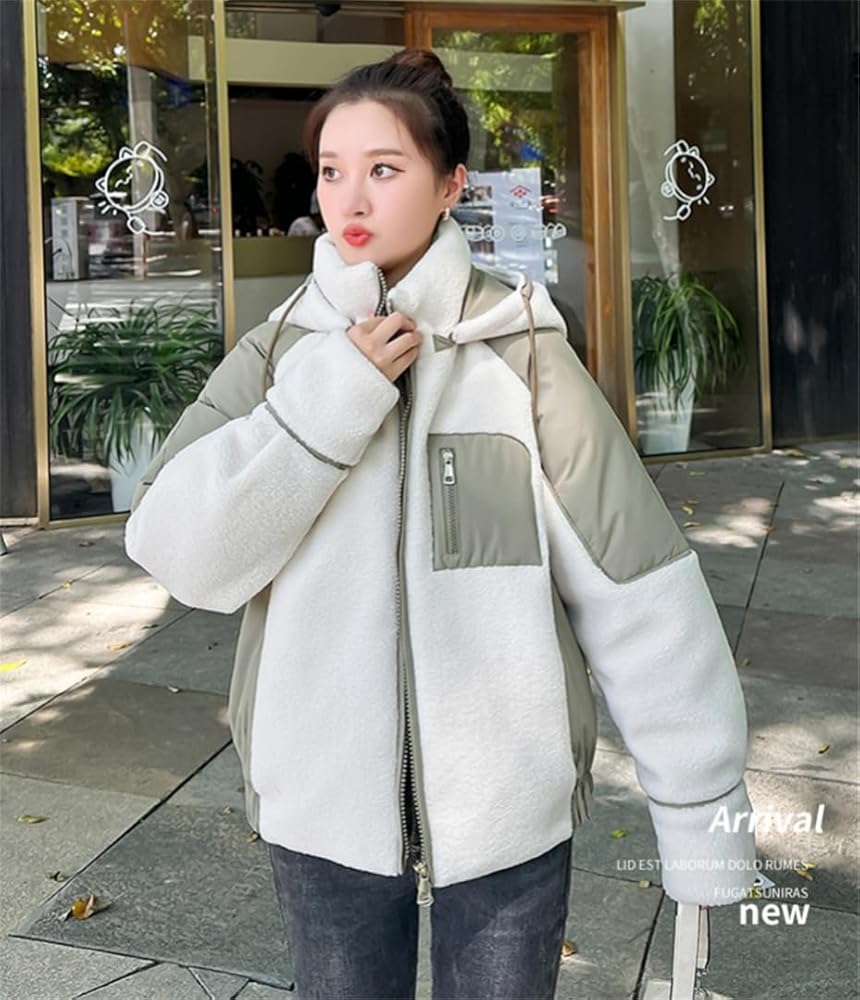 Amazon | [BLZXIAN] ボアジャケット フリースジャケット レディース