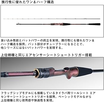 Amazon.co.jp: ダイワ(DAIWA) タイラバロッド 紅牙MX TYPE-N510MB TG