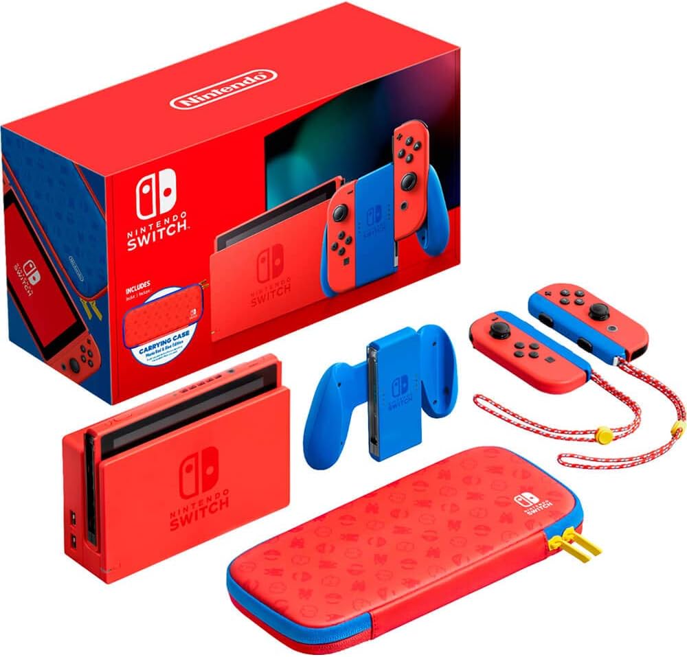 Nintendo Switch, MARIO RED and BLUE EDITION - Nintendo Switch