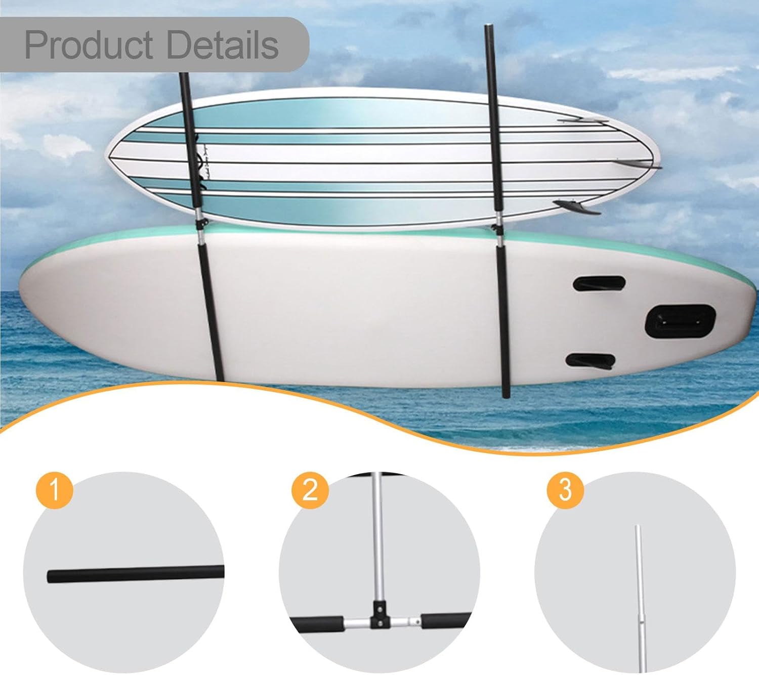 サーフボードラック キャスター付き サーフボードラック スノーボード