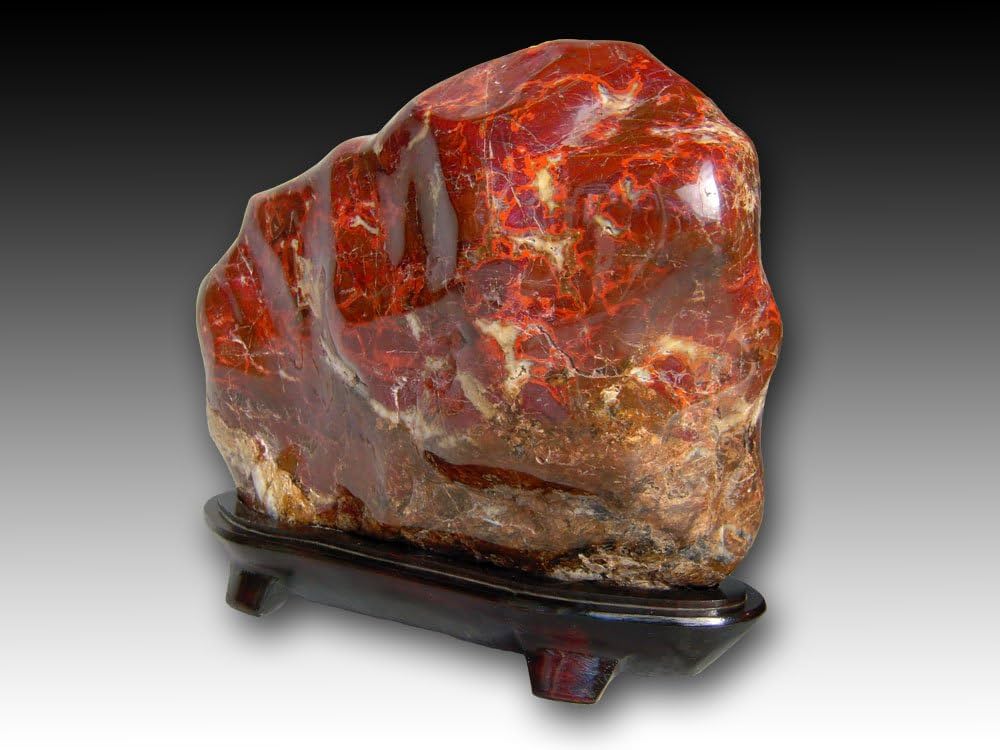 Amazon.co.jp: 紅加茂石 水石 kaw003 赤石 盆石 鑑賞石 : ホーム＆キッチン