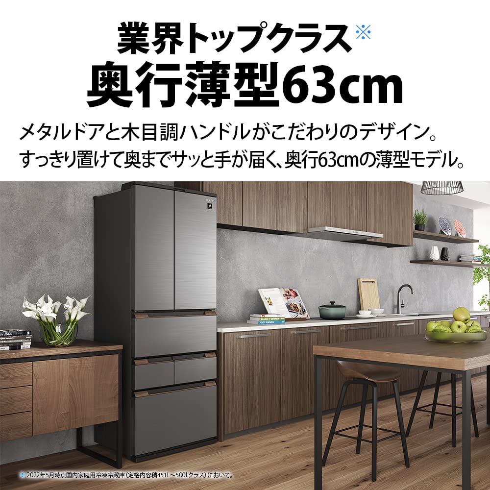 Amazon | シャープ SHARP プラズマクラスター 冷蔵庫 (幅65cm/奥行63cm