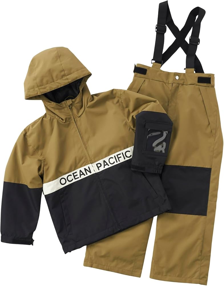 Amazon.co.jp: OP フロントロゴ スノーウェア 上下セット キッズ