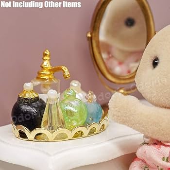 Amazon | 1/12 ミニチュア 香水 化粧品 メイクセット 浴室用 ドール
