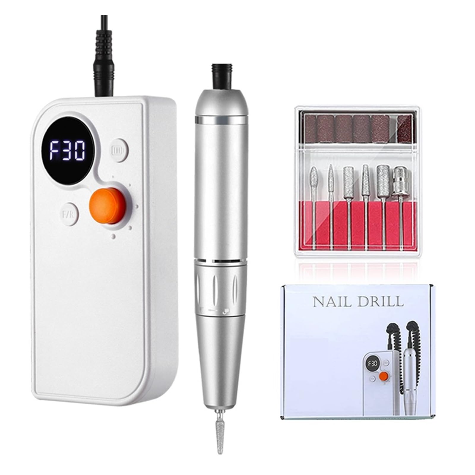 Amazon.co.jp: ネイルドリル、充電式ネイルドリルマシン 30000RPM