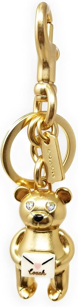 Amazon.co.jp: COACH(コーチ)ベア バッグチャーム キーリングゴールド