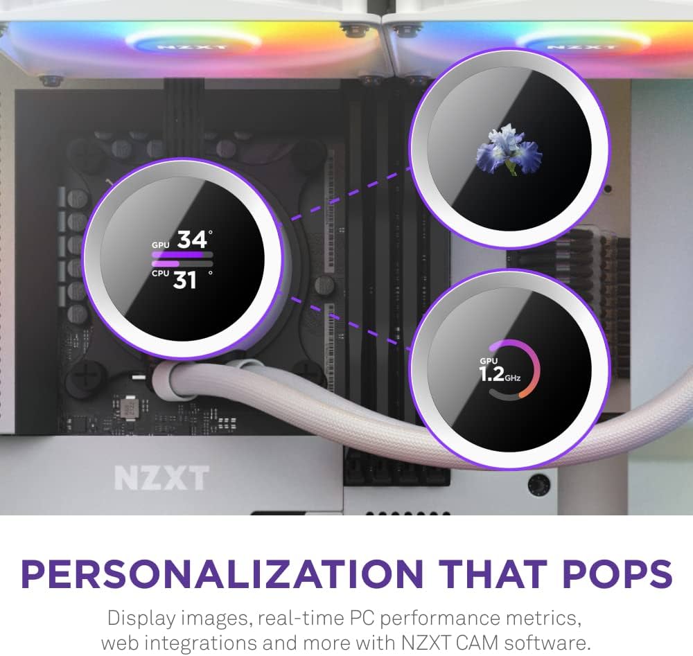 Amazon | NZXT KRAKEN RGB 240 White 簡易水冷CPUクーラー RL-KR240-W1