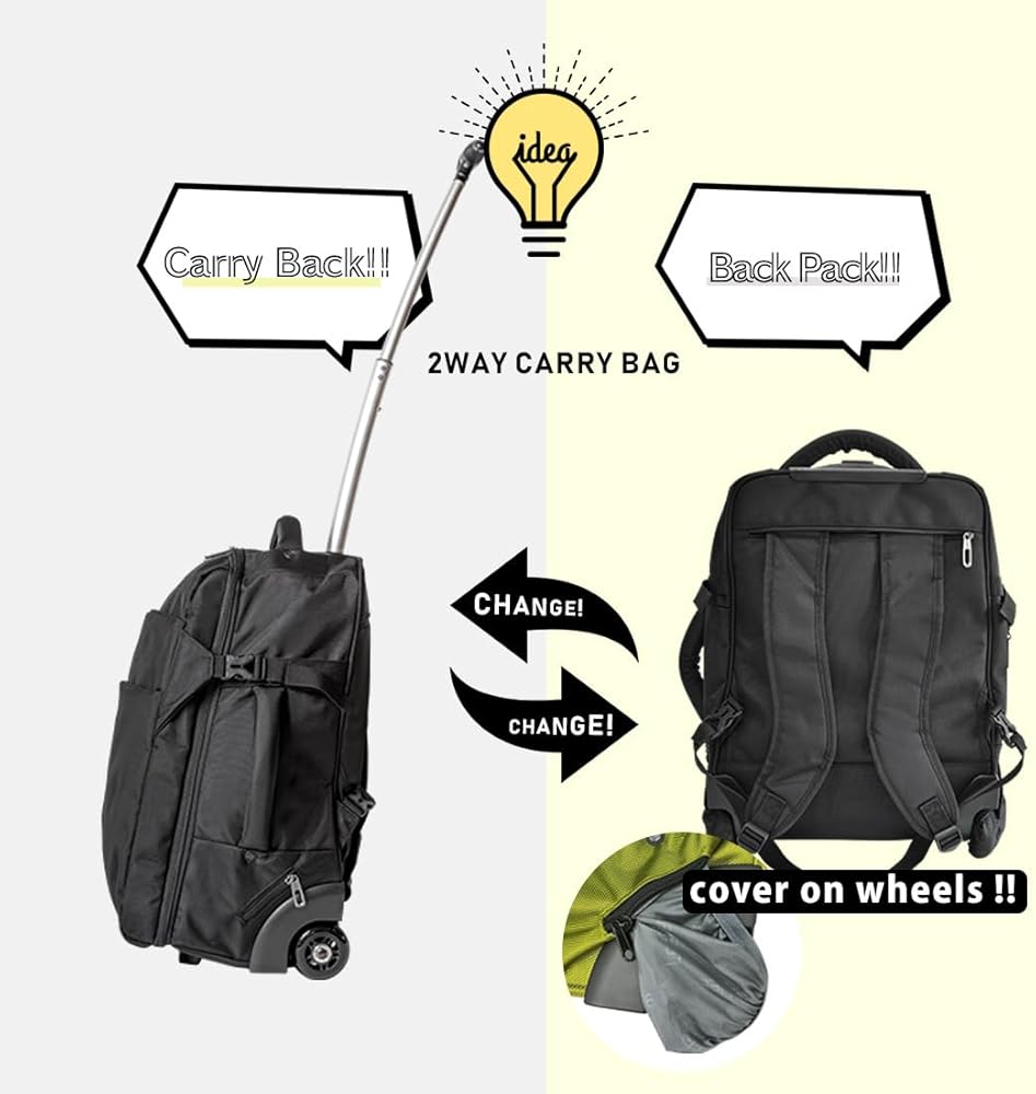 Amazon | [LeeDee] 2WAYキャリーバッグ キャスター付き 軽量 2.3KG