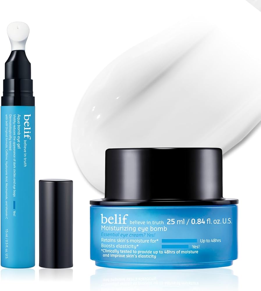 Amazon.com: belif Peptide Eye Bomb & Cooling Eye Gel Duo – Rich