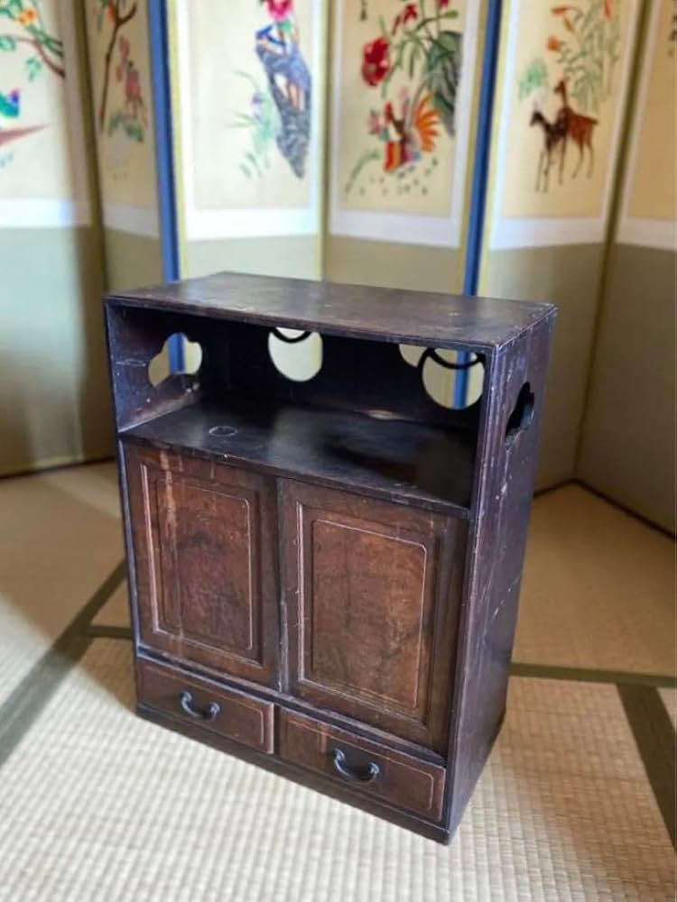 Amazon.co.jp: 小ぶり ミニ箪笥 茶箪笥 棚 和箪笥 水屋インテリア