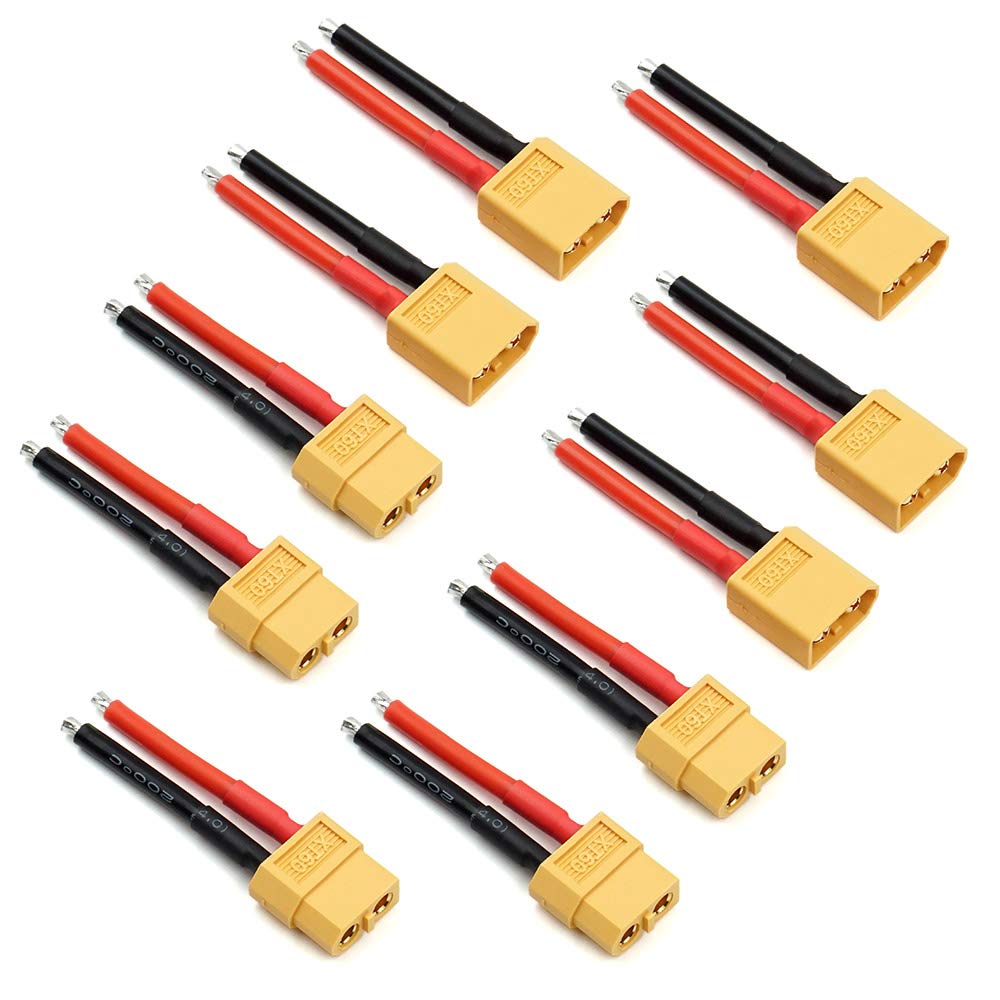 Amazon.com: 5 Pairs XT60 Plug Connector Female and Male with 14AWG
