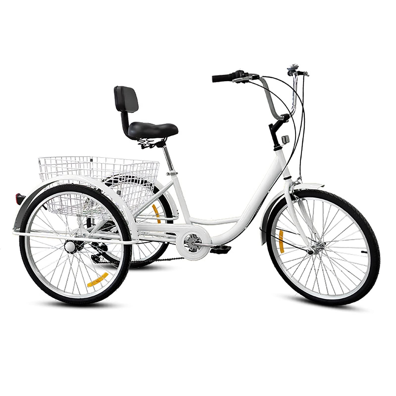 Amazon.co.jp: 三輪自転車 大人用 24インチ 大人の三輪車 1速