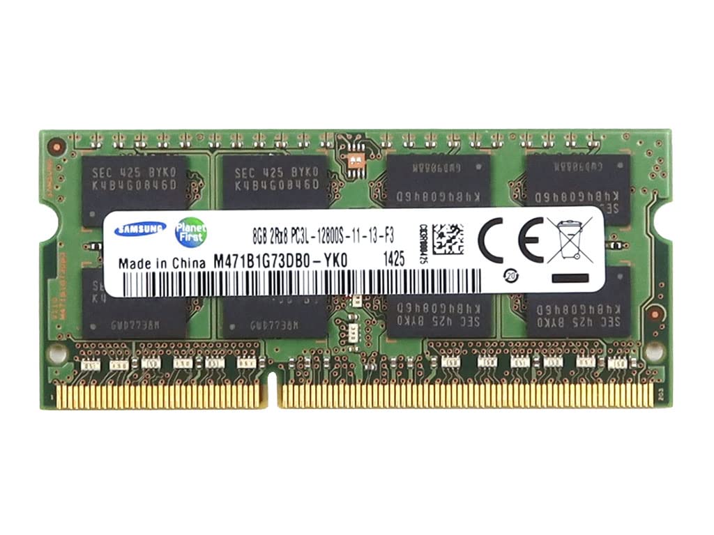 Samsung 8GB PC3L-12800S DDR3-1600 2RX8 Non-ECC SODIMM Memory
