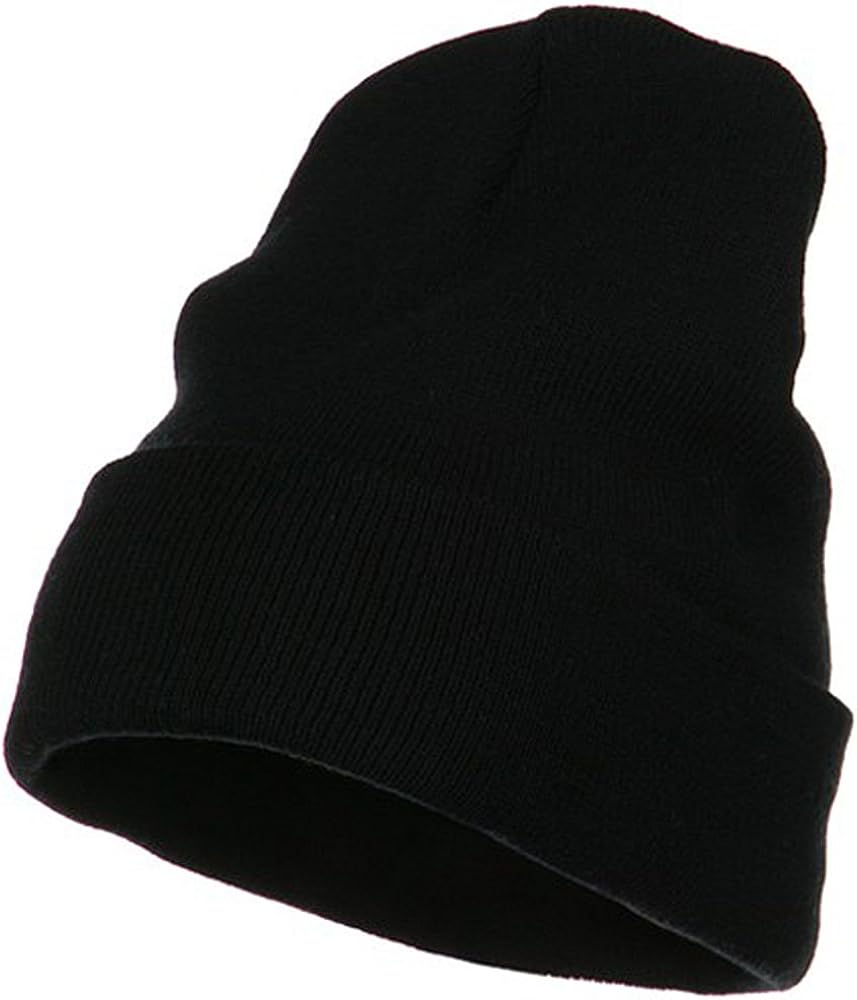 e4Hats.com Big Size Acrylic Long Beanies-Black OSFM at Amazon