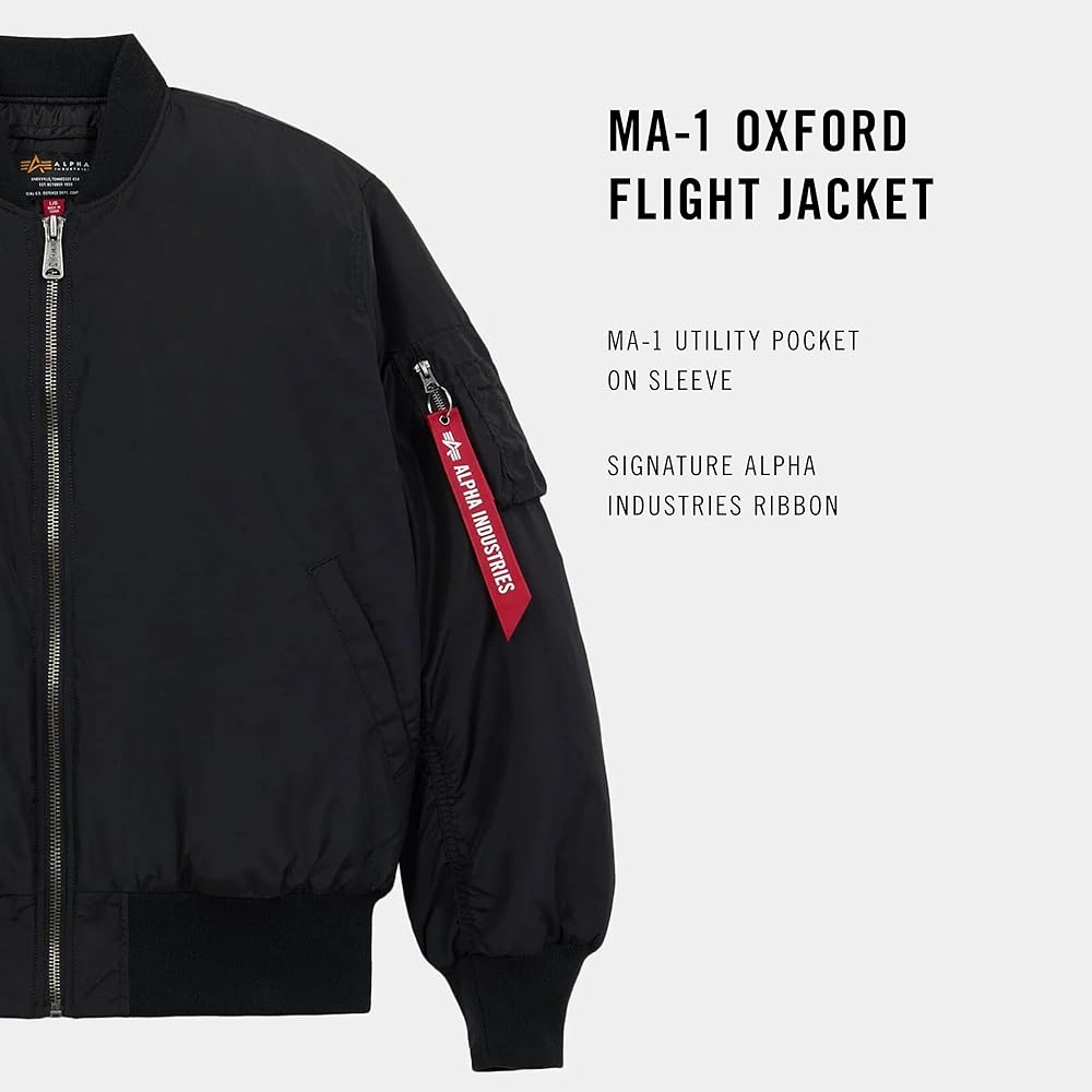 Amazon.com: Alpha Industries MA-1 Oxford Flight Jacket for Men