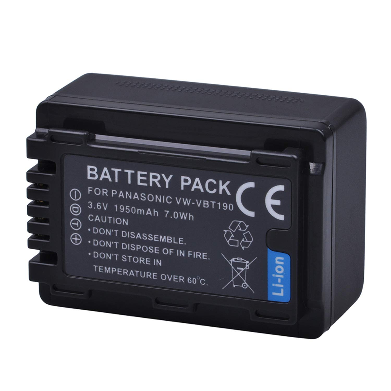 Amazon.com : Battery Pack for Panasonic HC-VX870K, HC-VX980M, HC