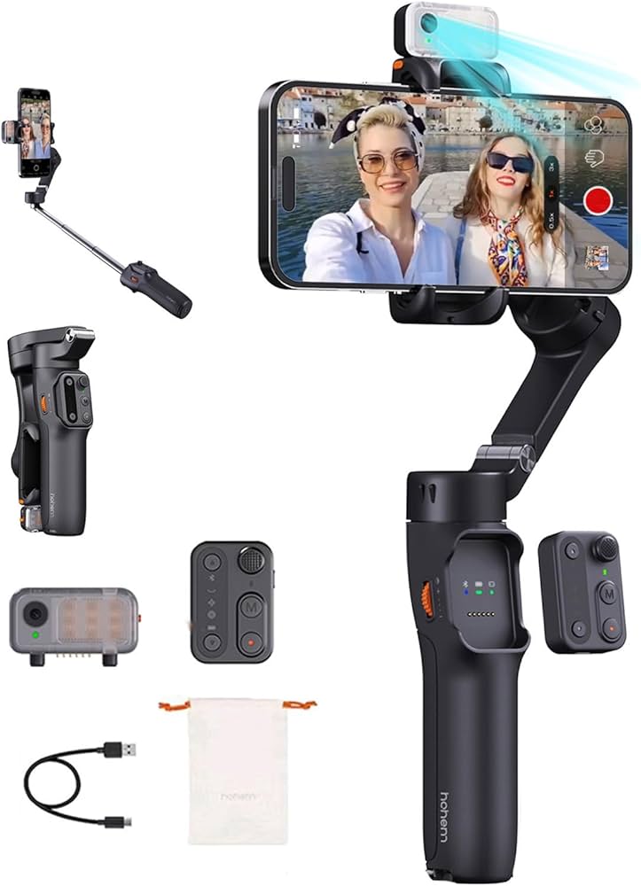 Amazon.co.jp: hohem V3 スマホジンバル 3軸ポータブルスタビライザー