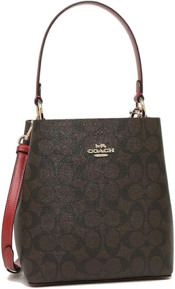 COACH H2192-91512ショルダーバッグ ブラウン/レッド コーチ COACH