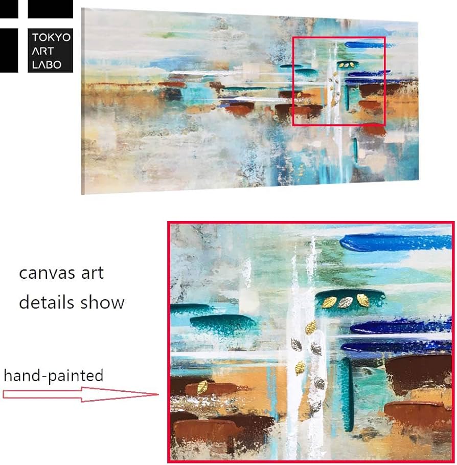 Amazon.co.jp: NORDIC ABSTRACT BLUE アートパネル 絵画 北欧 50cm