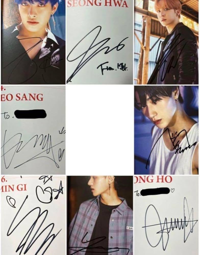 ATEEZ アチズ チェキ ポラロイド ポラ サイン入り 直筆 ソンファ 4