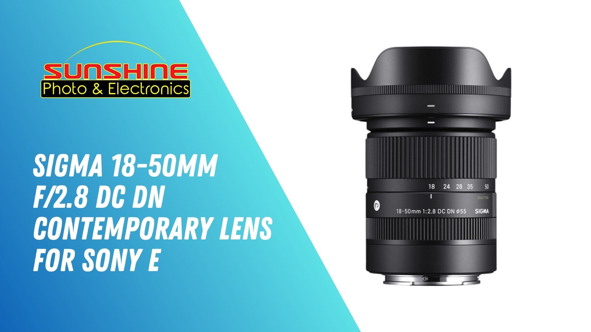 Amazon.com : Sigma 18-50mm f2.8 DC DN Contemporary Lens for Sony E