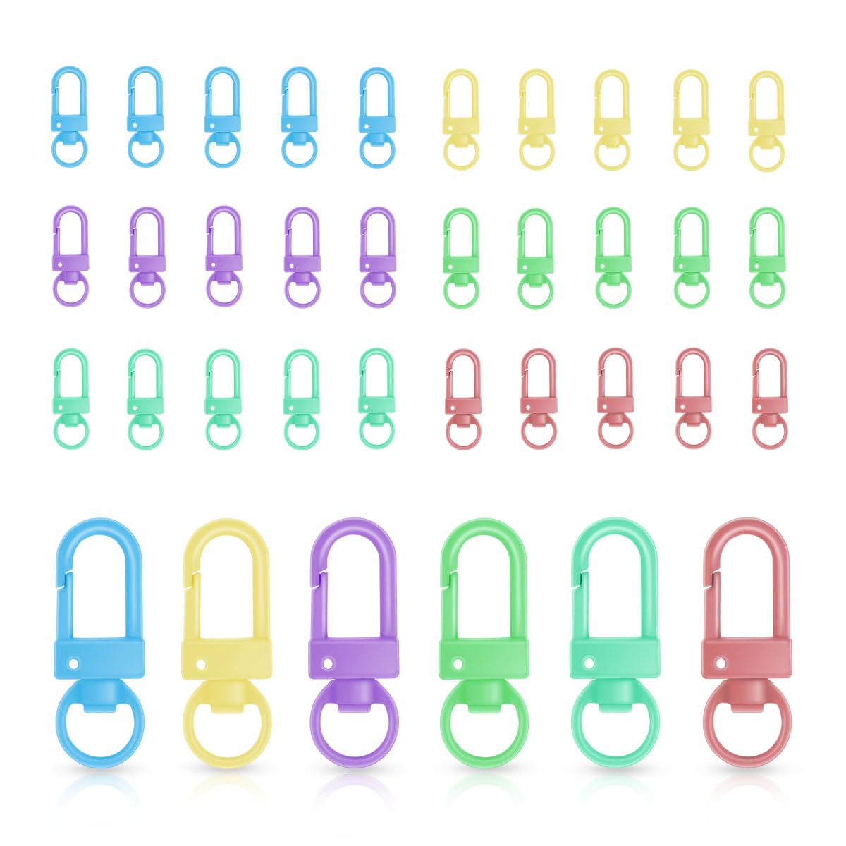 Amazon.com: 36 Pcs 6 Colors Metal Swivel Lobster Claw Clasps with