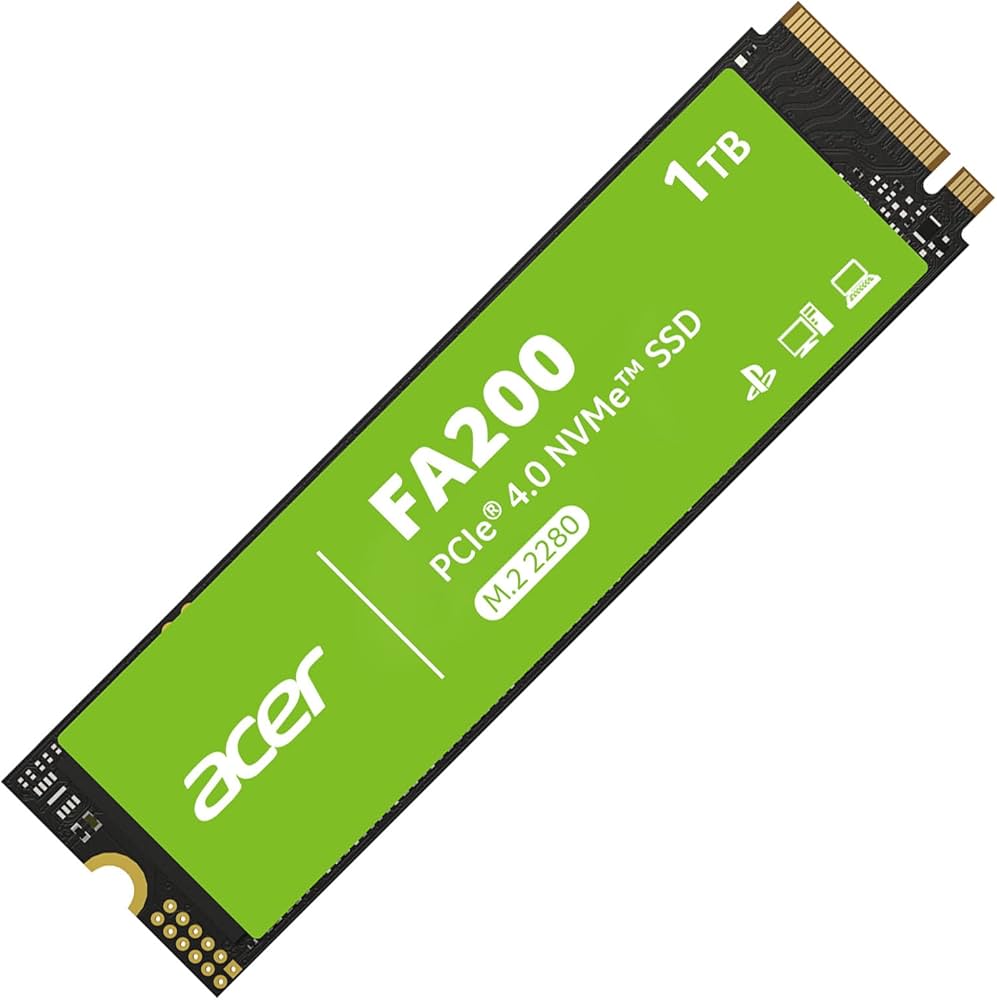 Amazon | Acer M.2 SSD 1TB FA200 NVMe1.4 2280 PCIe Gen4×4 超高速
