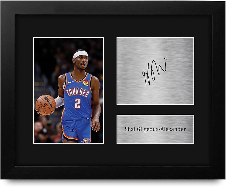 Amazon.com: HWC Trading Shai Gilgeous-Alexander Framed Gifts