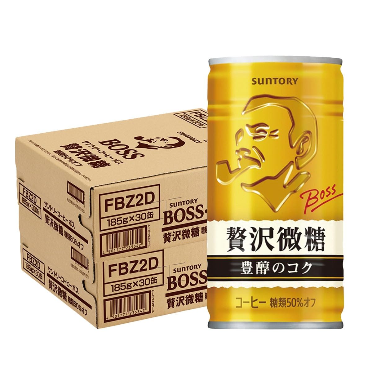 Amazon.co.jp: サントリー ボス 贅沢微糖 185g缶 ×30本×2ケース(60本