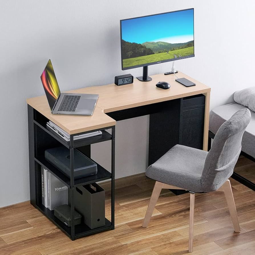 Amazon.co.jp: アイリスオーヤマ 収納付きデスク パソコンデスク pc