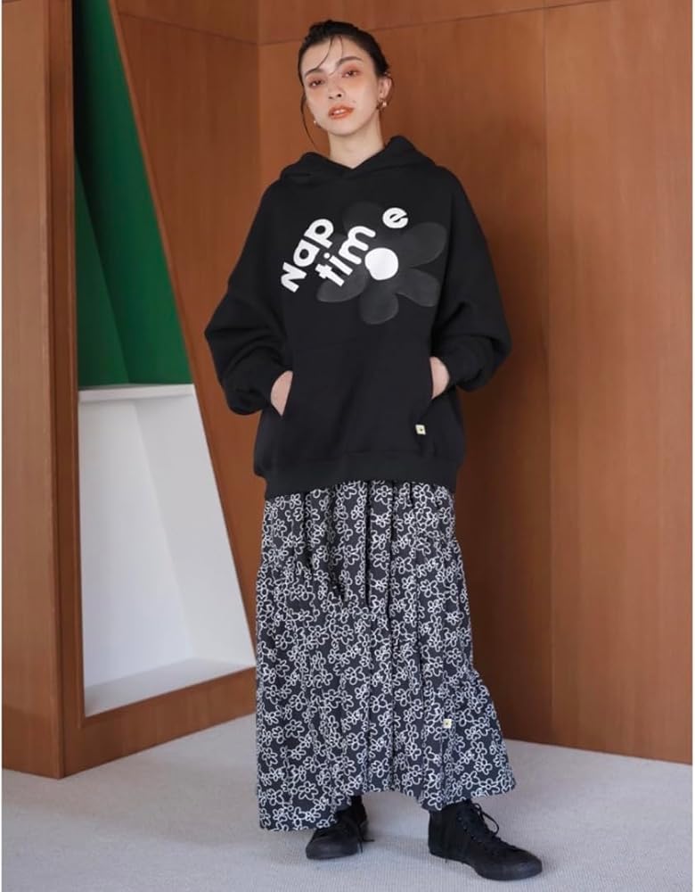 Amazon.co.jp: naptime パーカーブラック Mサイズ : ファッション