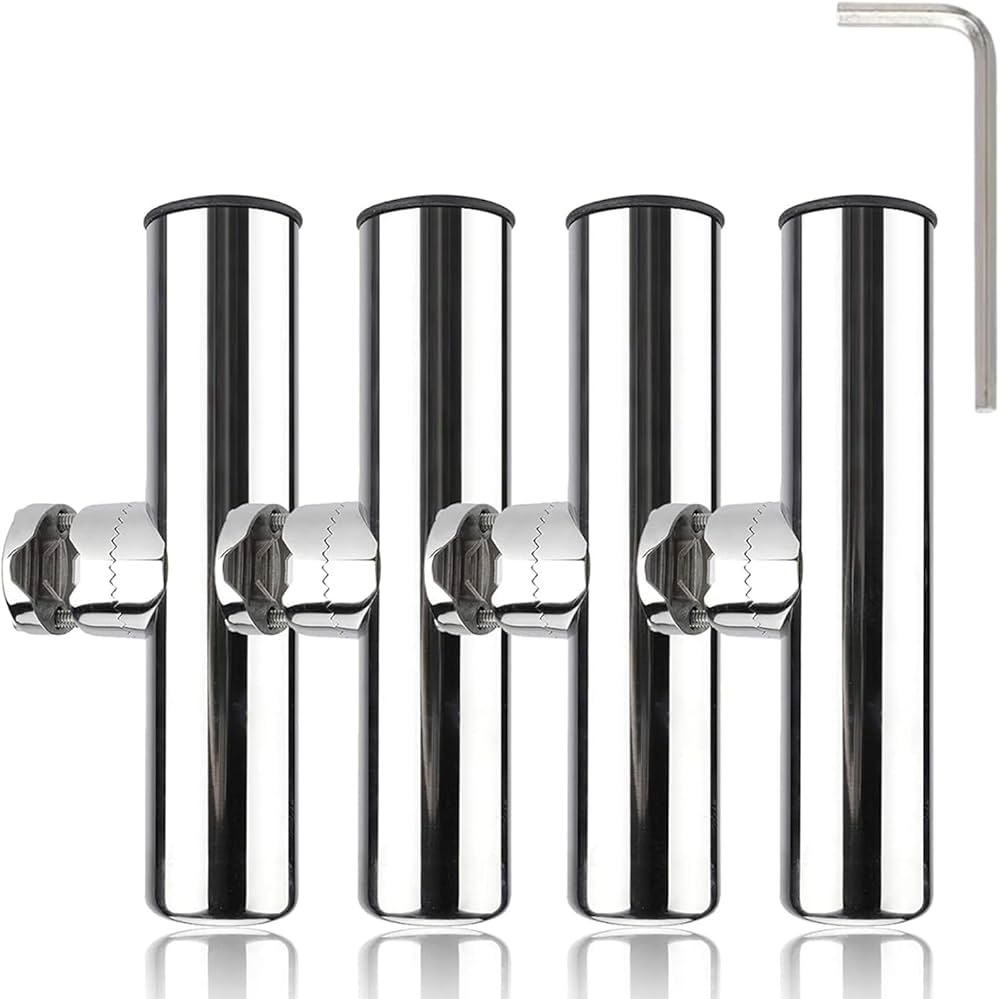 Amazon | 【超便利 セット】ロッドホルダー ステンレス 船 船竿置き