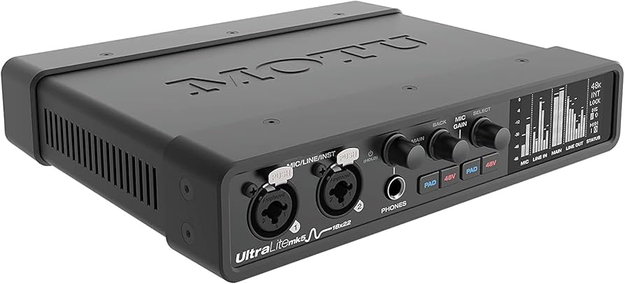 Amazon.com: MOTU UltraLite-mk5 18x22 USB Audio Interface 3 for Mac