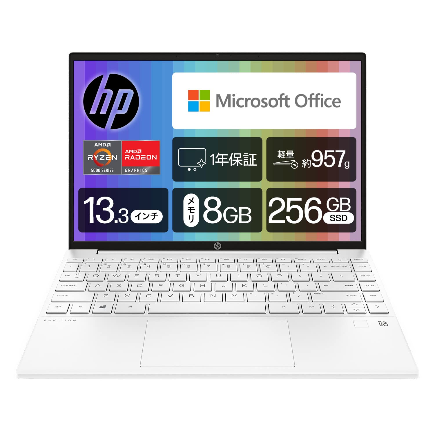 Amazon | HP ノートパソコン Pavilion Aero 13 超軽量 Ryzen5 8GB
