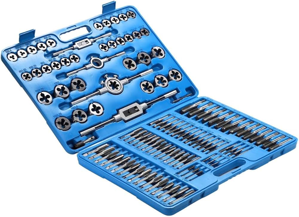 Amazon.co.jp: タップダイス セット 110pcs M2-M18 T型タップハンドル