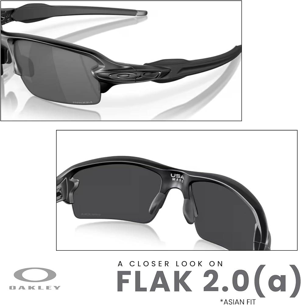 Amazon.com: Oakley Flak 2.0 Asian Fit OO9271 Low Bridge OO9271