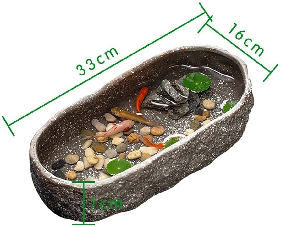 Amazon.co.jp: 金魚鉢 金魚 メダカ 鉢 メダカ鉢 睡蓮鉢 水耕植木鉢 亀