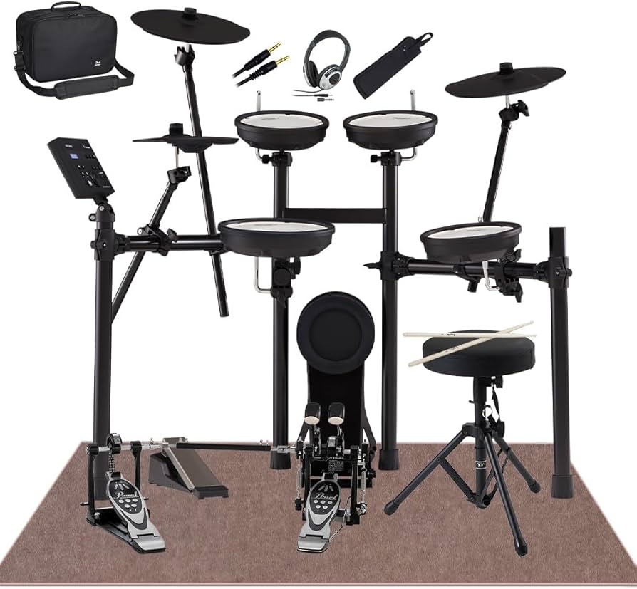 Amazon.co.jp: Roland TD-07KV Pearlツインペダル付属7点セット 電子