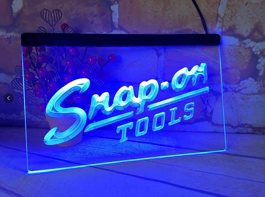 Led Light Sign For Snap-on Tools Parts Shop and Repair Service