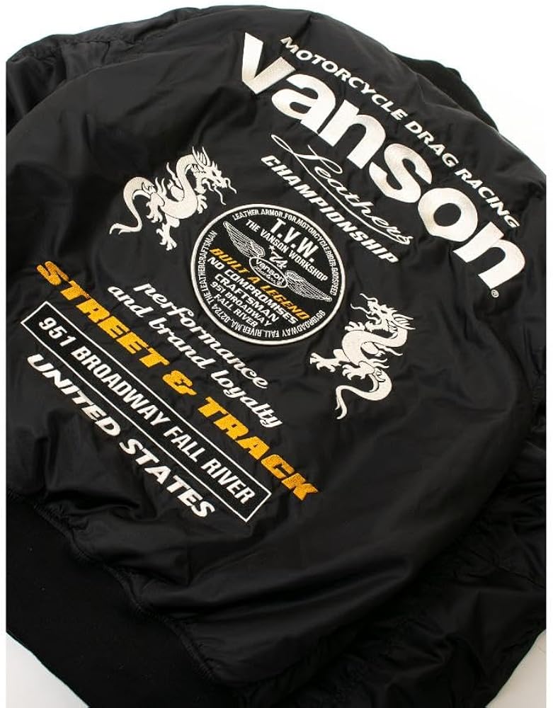 Amazon.co.jp: [バンソン] VSE25102W バイクウェア MA-1 ナイロン