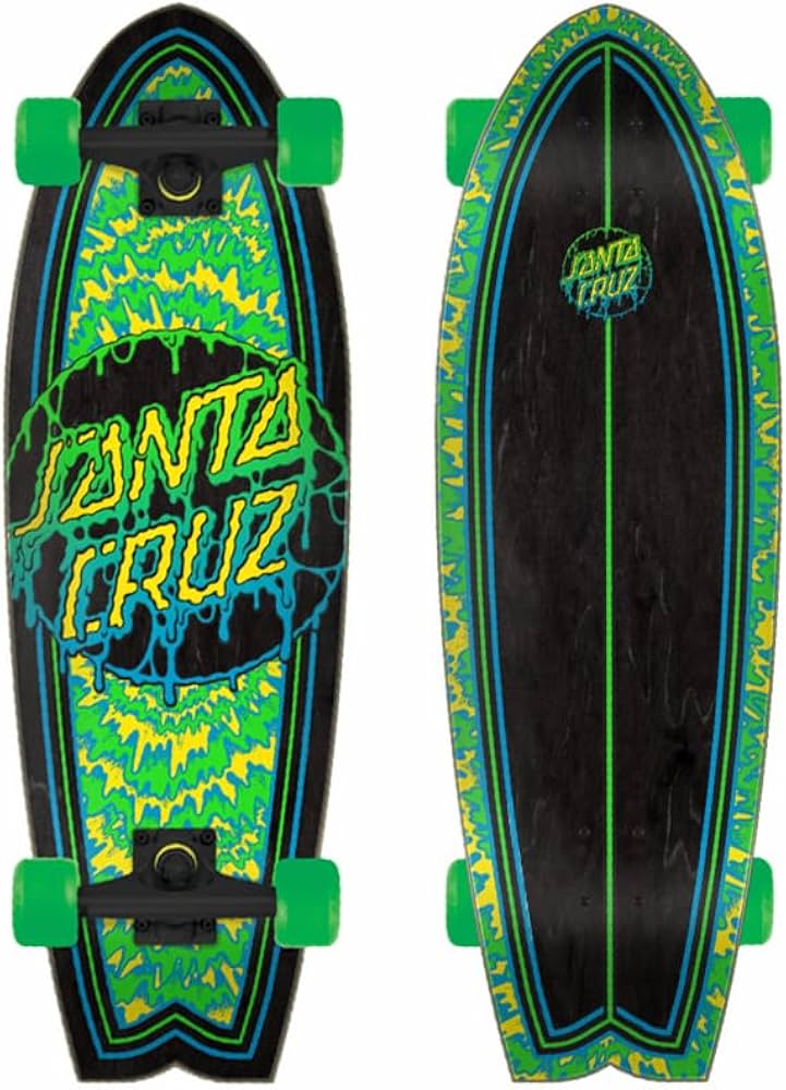 Amazon.com : Santa Cruz Toxic Dot Shark Cruiser Complete