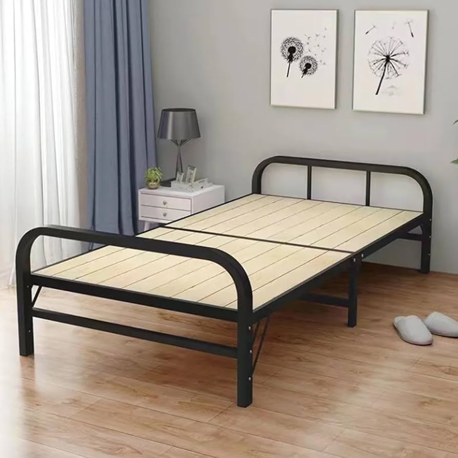 Amazon｜折りたたみベッド シングルベッド 2つ折り ベッド 組立不要