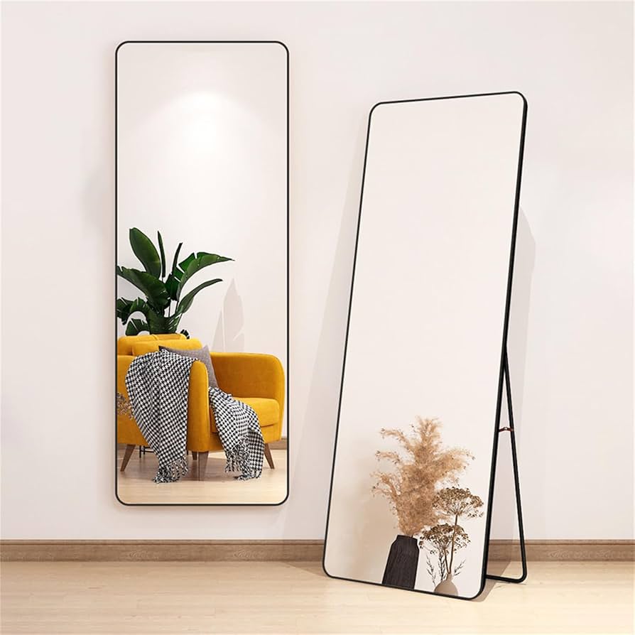 Amazon.co.jp: WISDHM 全身鏡 2way 姿見鏡 壁掛け スタンドミラー 幅