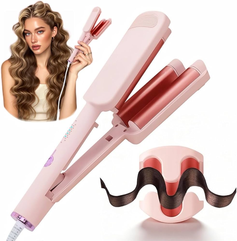 Amazon.com: Curling Iron Hair Crimper Waver - CHIKYO 3 Barrel Rovy