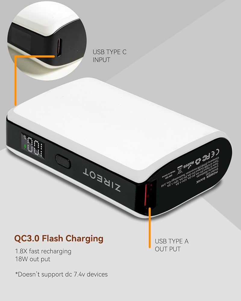 Zireot Original Battery Pack for Model A Heated Blanket,Back Up