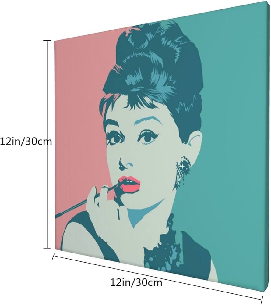 Amazon.co.jp: アートパネル 30*30cm オードリー・ヘップバーン Audrey